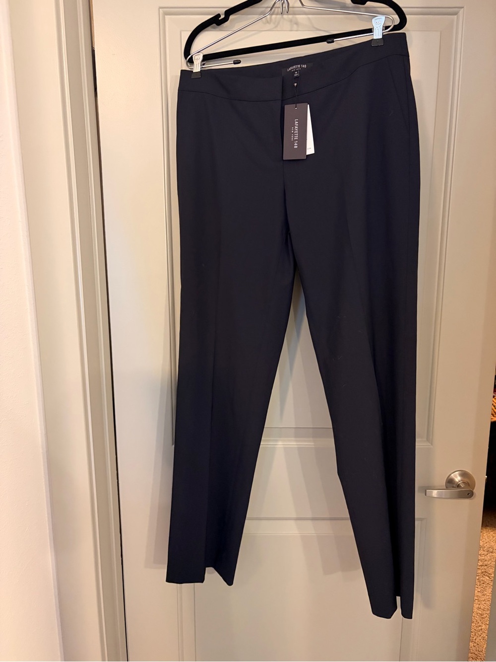 Lafayette 148 NY NWT Ink Slim Ankle Dress Pants Size 10 Wool Blend - Picture 2 of 4